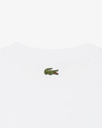 T-shirt coton imprimé court de tennis