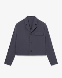 Veste tailleur courte jacquard D&eacute;fil&eacute;