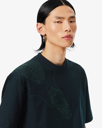 T-shirt crocodile brod&eacute; D&eacute;fil&eacute;