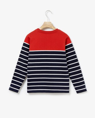 Pull marinière col rond en jersey rayé