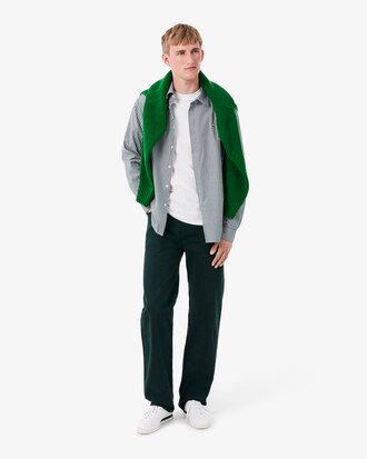 Chemise pinpoint ray&eacute;e regular fit