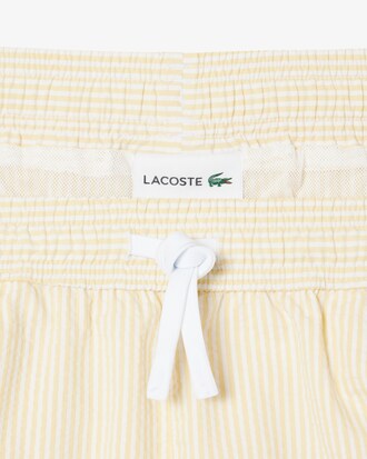 Short de bain mi-long ray&eacute; textur&eacute;