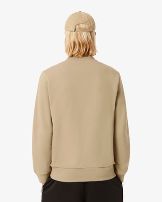 Sweatshirt zipp&eacute; molleton col montant