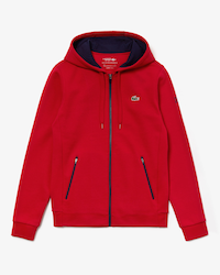 Sweatshirt zipp&eacute; Lacoste SPORT x Novak Djokovic avec logo croco