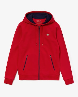 Sweatshirt zippé Lacoste SPORT x Novak Djokovic avec logo croco