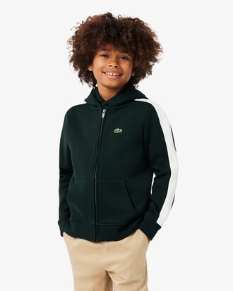 Sweatshirt zipp&eacute; &agrave; capuche molleton