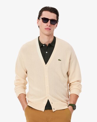 Cardigan relaxed fit en laine