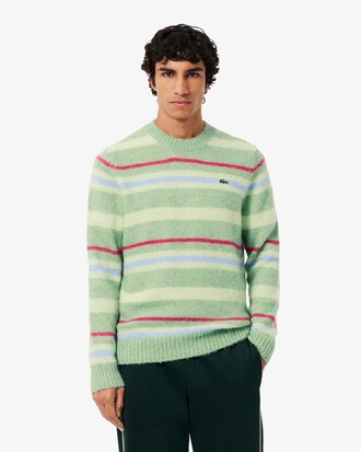 Pull laine alpaga rayé