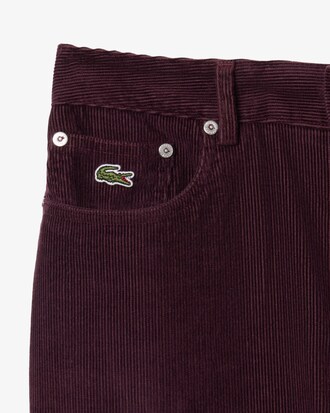Pantalon wide fit velours c&ocirc;tel&eacute;