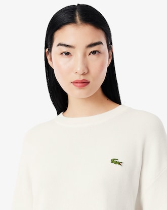 Pull coton point mousse