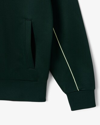 Sweatshirt zippé molleton effet satiné