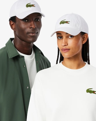 Casquette twill de coton badge Crocodile
