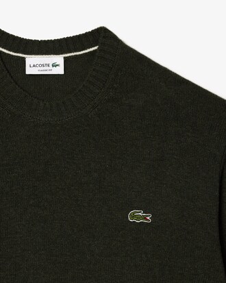 Pull en laine cardée col rond