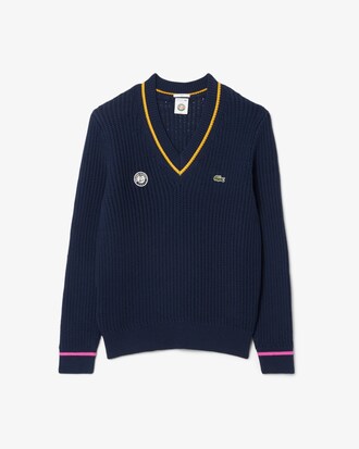 Pull col V Édition Roland-Garros
