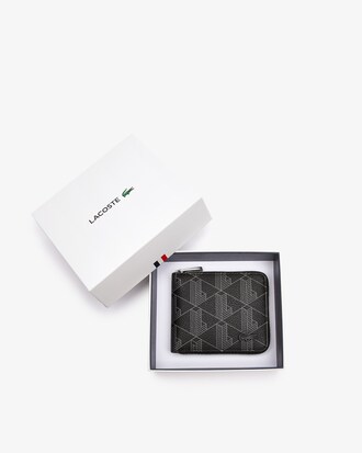 Portefeuille zippé monogramme