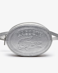 Sac ceinture Croco Crew ovale en cuir grain&eacute; uni