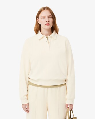 Sweatshirt polo molleton brodé