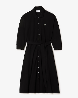 Robe polo relaxed fit en Petit Piqué