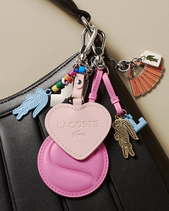 Porte-cl&eacute;s L Charms crocodile c&oelig;ur