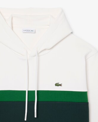 Sweatshirt &agrave; capuche color-block molleton