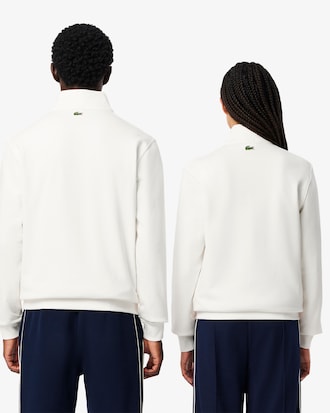 Sweatshirt col montant zippé imprimé