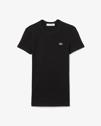 T-shirt slim fit coton côtelé