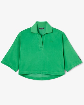 Sweatshirt col polo boxy Défilé
