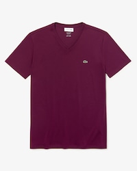 T-shirt coton Pima l&eacute;ger col V