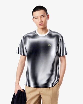 T-shirt coton &eacute;pais ray&eacute;