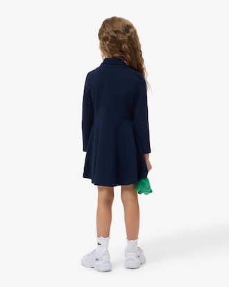 Robe manches longues en Piqué stretch