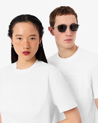 T-shirt coton marquage emboss&eacute;