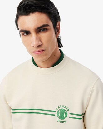 Sweatshirt molleton imprimé tennis