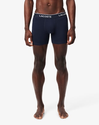 Lot de 3 boxers longs coton stretch