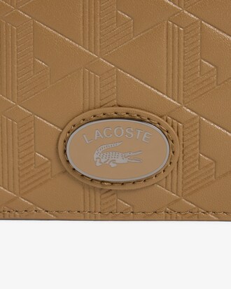 Portefeuille monogramme moyen en cuir