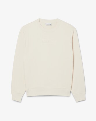 Sweatshirt coton logo embossé