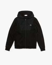 Sweatshirt zipp&eacute; &agrave; capuche Lacoste SPORT avec empi&egrave;cements contrast&eacute;s