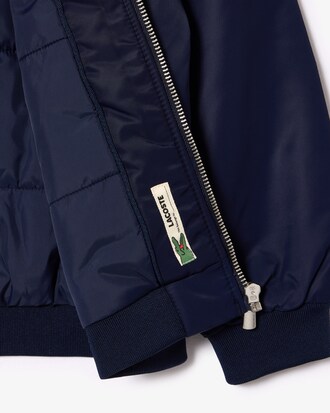 Blouson teddy nylon color-block