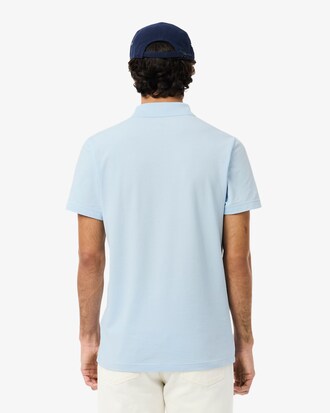 Polo regular fit en coton m&eacute;lang&eacute;