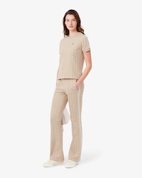 Pantalon de surv&ecirc;tement flare monogramme