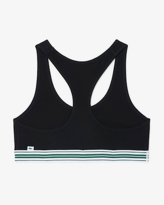 Brassi&egrave;re coton stretch bande contrast&eacute;e