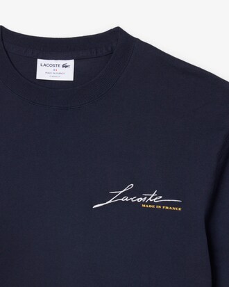T-shirt fabriqu&eacute; en France signature brod&eacute;e