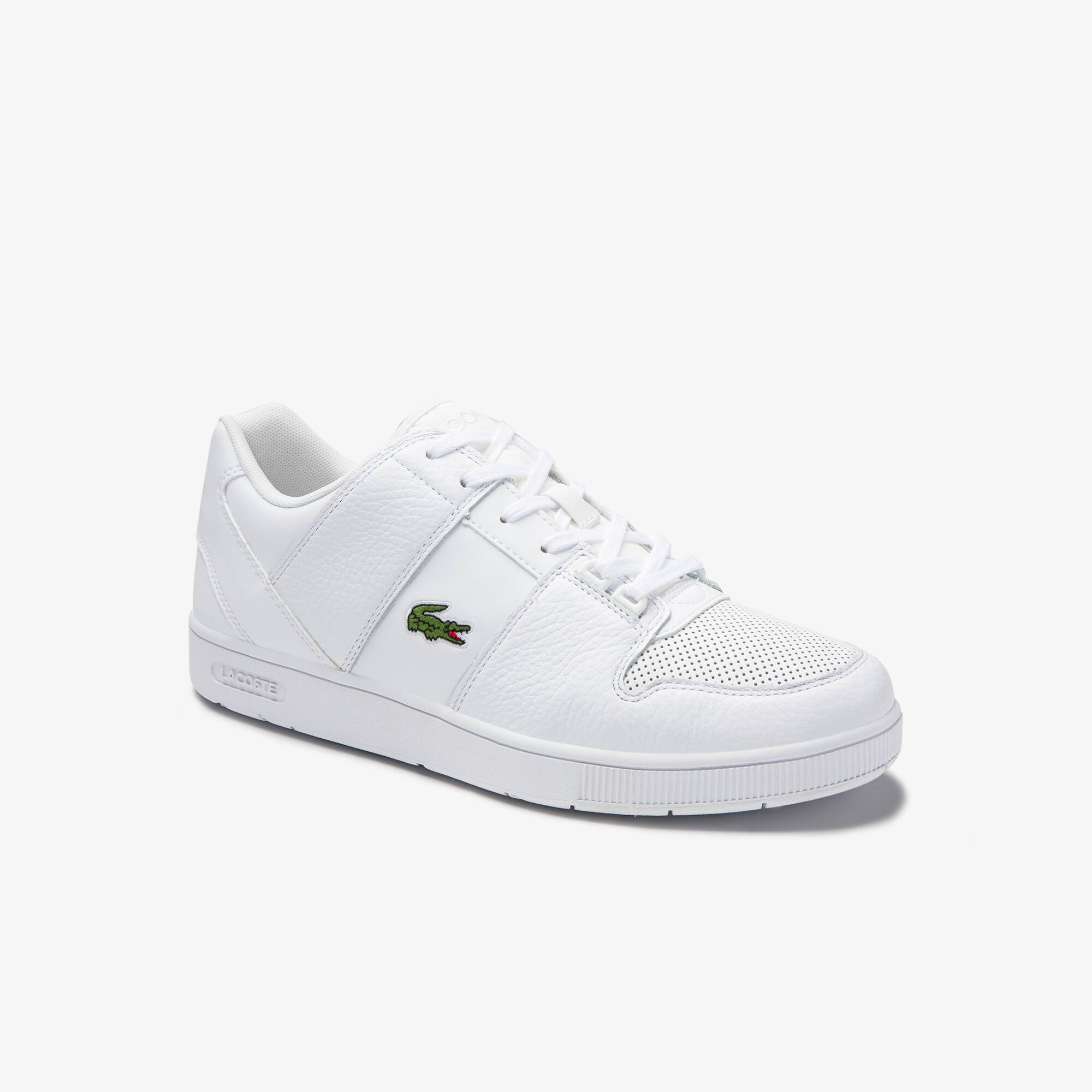 Sneakers Lacoste | Sneakers Thrill perforées en cuir et synthétique  Blanc/Vert Homme — JM Meslin