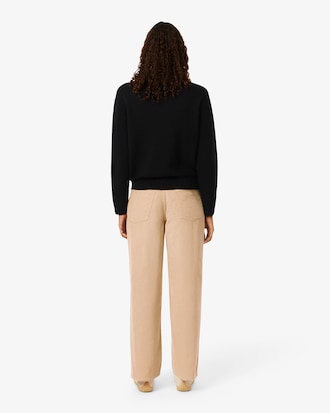 Pantalon wide fit velours c&ocirc;tel&eacute;