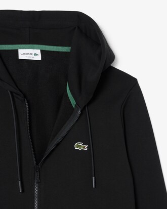 Sweatshirt zipp&eacute; classic fit molleton