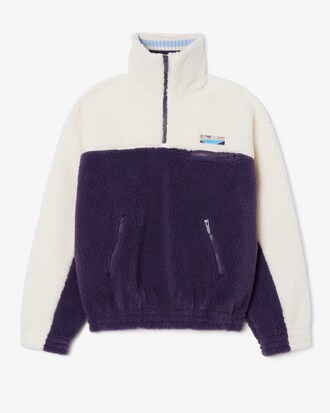 Sweatshirt col montant oversize polaire