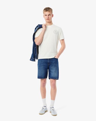 Bermuda straight fit en denim