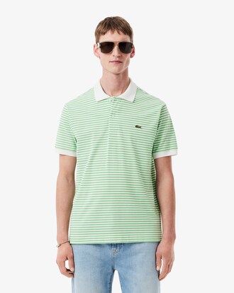 Polo L.12.12 classic fit en Petit Piqué rayé