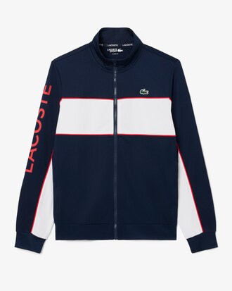Sweatshirt zippé Tennis marquage imprimé