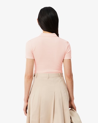 Polo L.12.D slim fit coton c&ocirc;tel&eacute;
