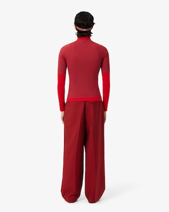 Pantalon tailleur laine straight fit D&eacute;fil&eacute;